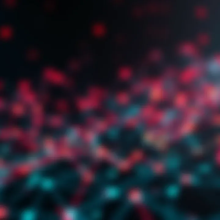 An abstract depiction of decentralized applications being built on a blockchain network