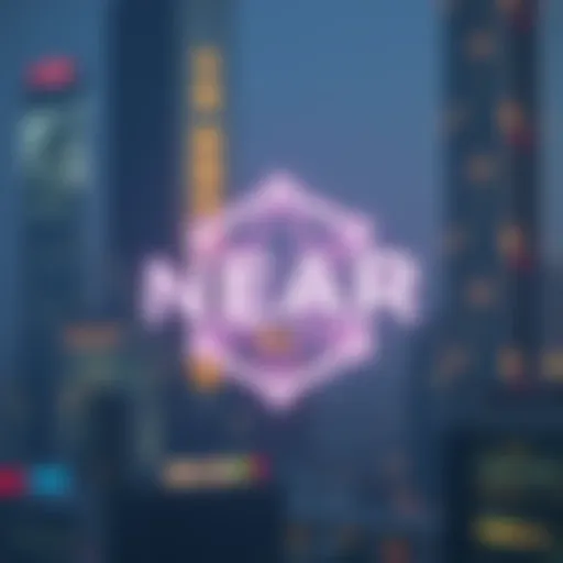 NEAR Protocol Logo: A Symbol of Blockchain Innovation A futuristic representation of the NEAR Protocol logo symbolizing innovation in blockchain technology