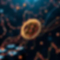 Conceptual representation of blockchain technology