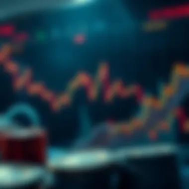 Visual metaphor for cryptocurrency market dynamics