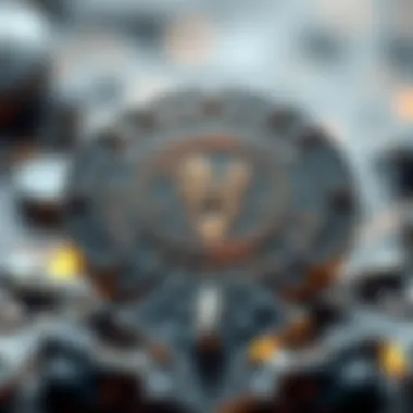 Digital artwork representation of NFT concept