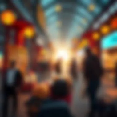 Illustration of NFT marketplace dynamics highlighting buyer and seller interactions.