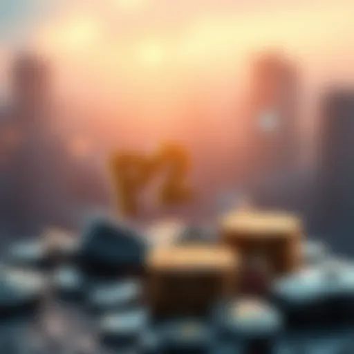 Illustration depicting the concept of P2P cryptocurrency trading