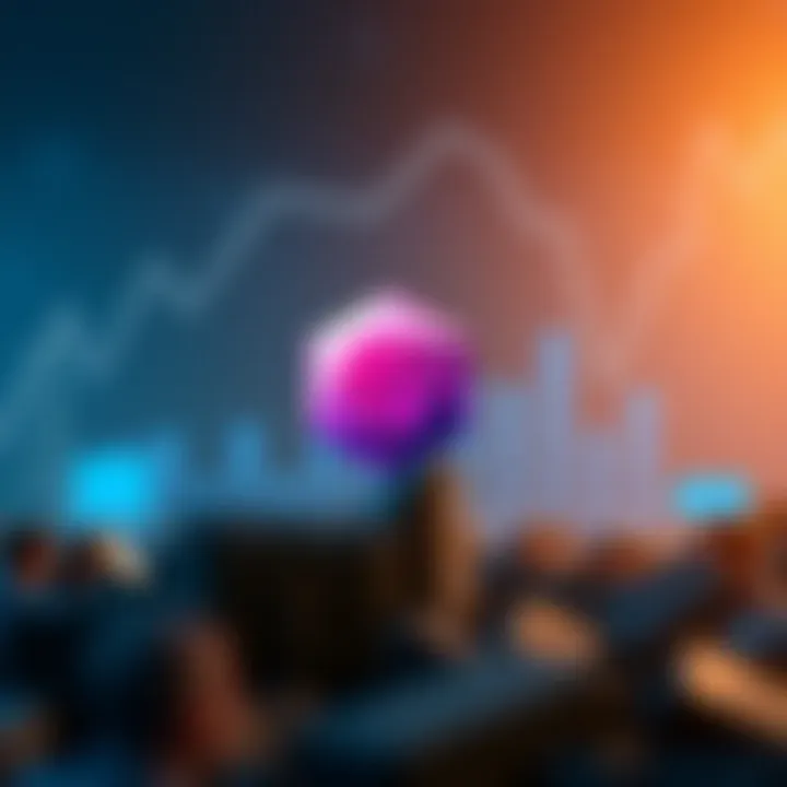 Chart showing the market position of Polygon coin compared to competitors