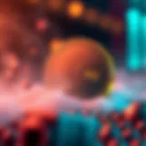 An illustration depicting the interaction between RND coin and Steemit ecosystem