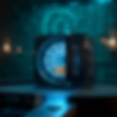 A secure digital vault symbolizing enhanced security measures for cryptocurrency storage.