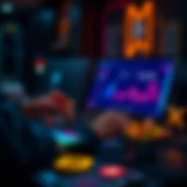 Secure online transaction illustration