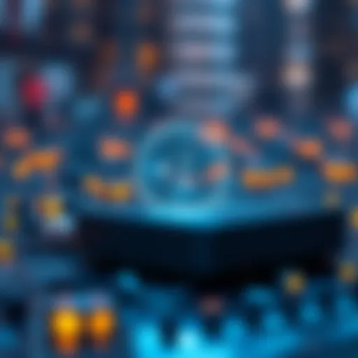 Conceptual illustration of blockchain technology