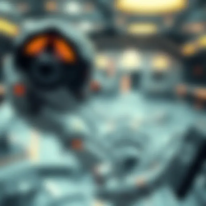 Futuristic concept art depicting the future of digital assets