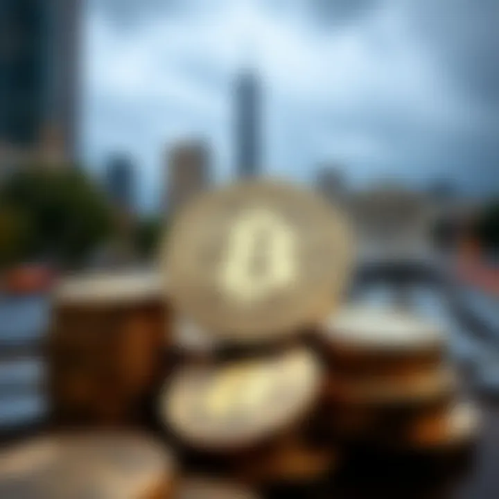 Conceptual representation of American cryptocurrency