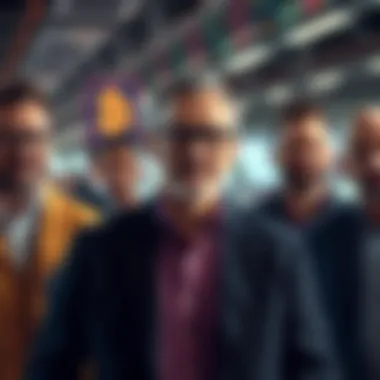 Visual depicting key participants in the American cryptocurrency market