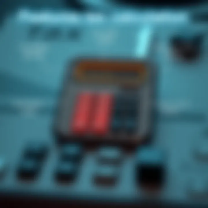 Diagram showcasing features of a tax calculator