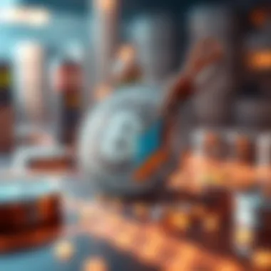 Visual representation of blockchain technology in asset management