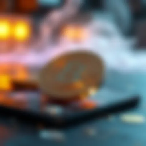 Conceptual representation of USDT staking in DeFi