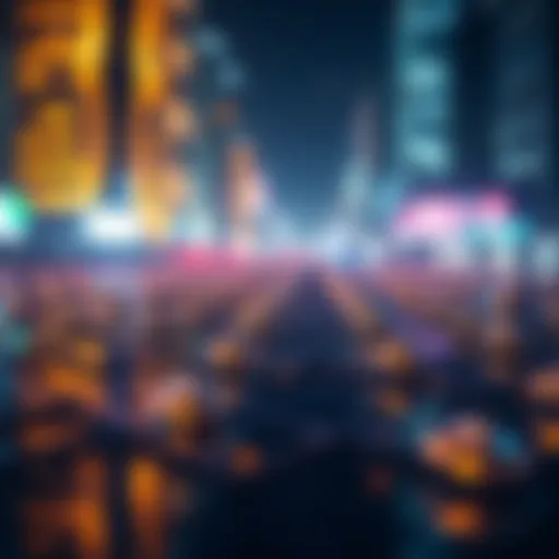 Conceptual representation of zero latency in blockchain technology